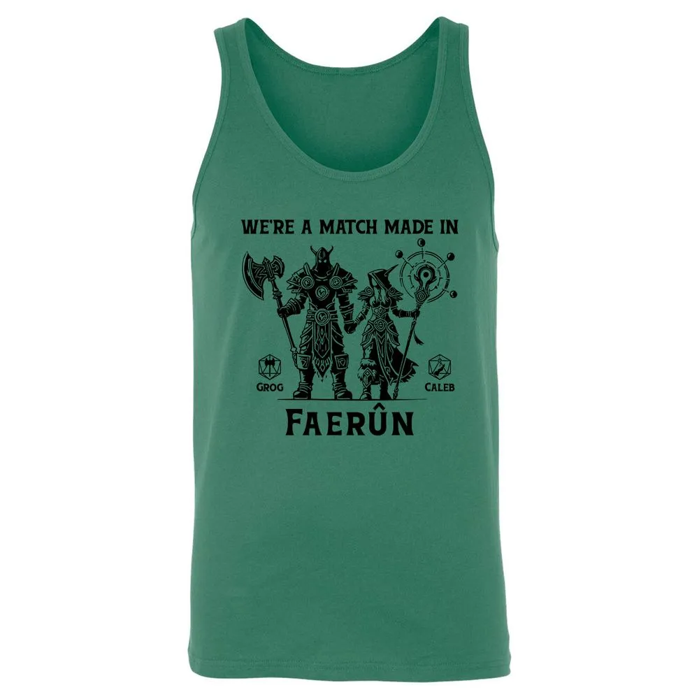 Custom DnD Class Couple Unisex Jersey Tank - Kelly - 9