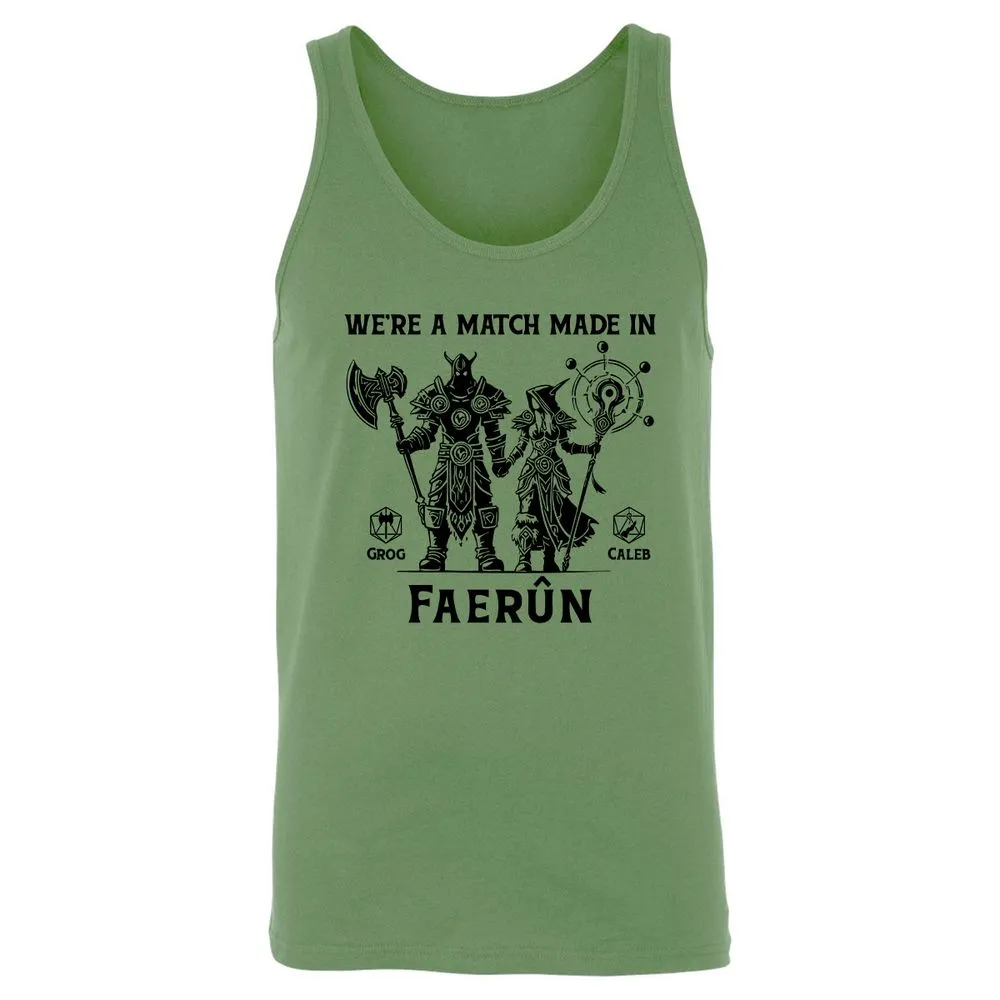 Custom DnD Class Couple Unisex Jersey Tank - Leaf - 10