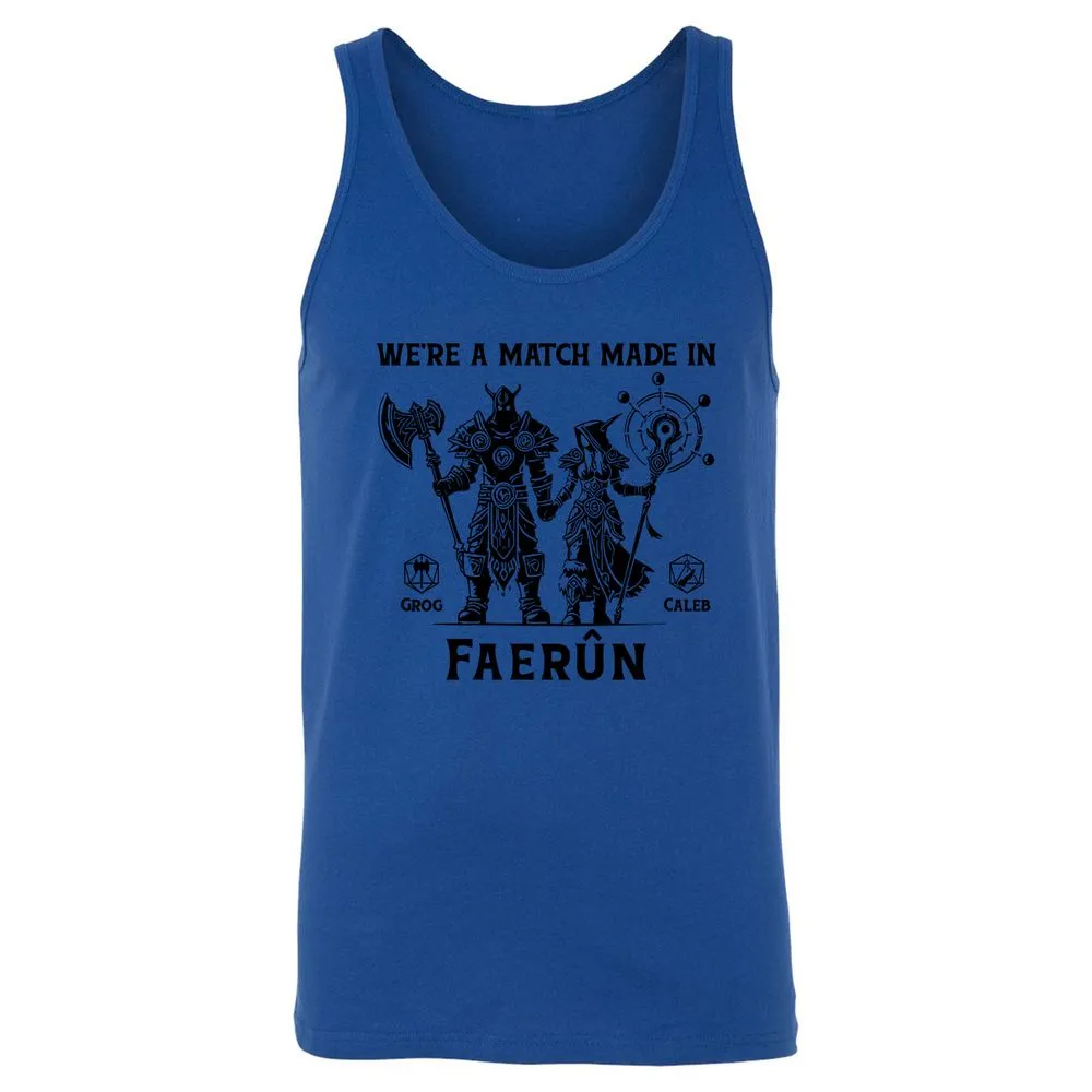 Custom DnD Class Couple Unisex Jersey Tank - True Royal - 13