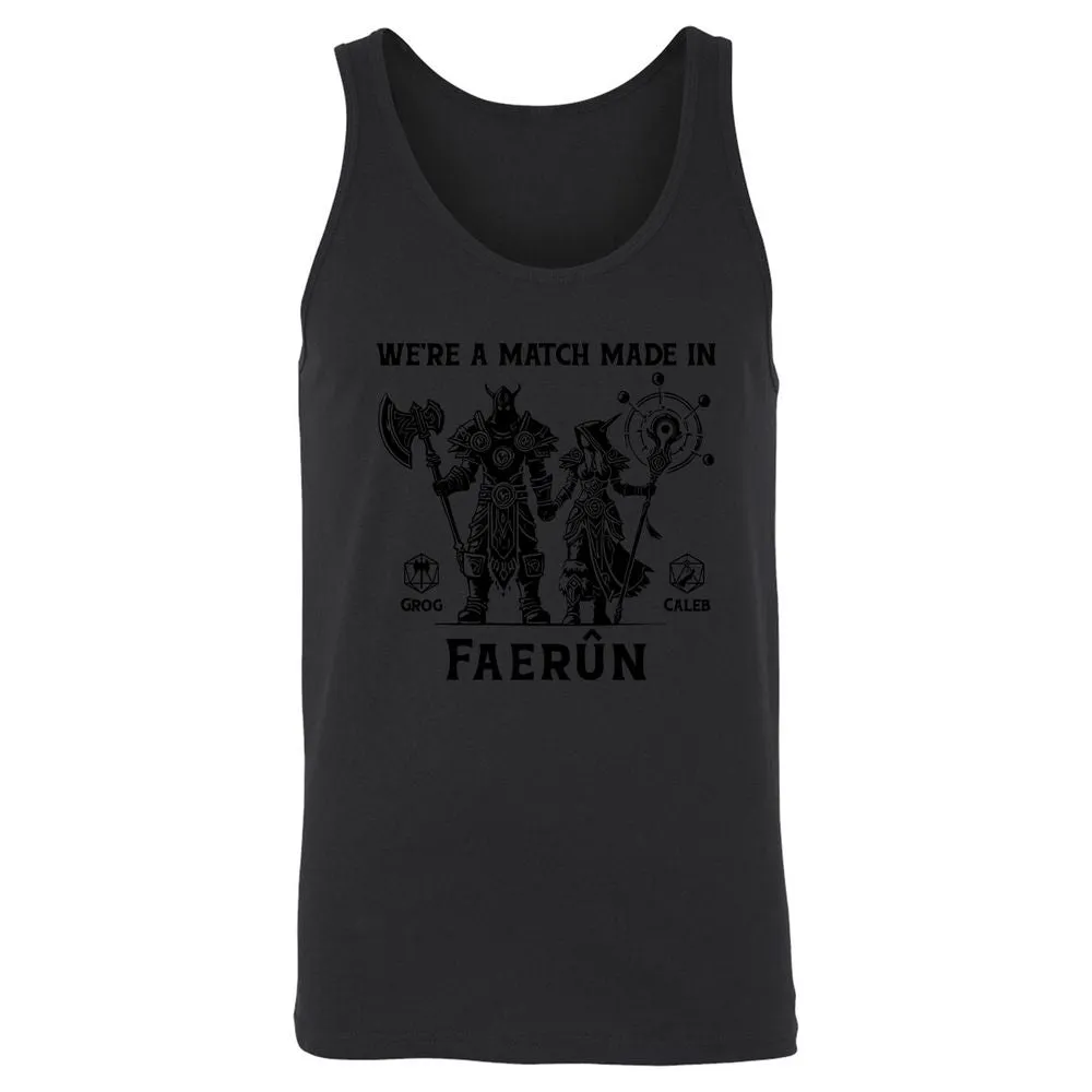 Custom DnD Class Couple Unisex Jersey Tank - Black - 14