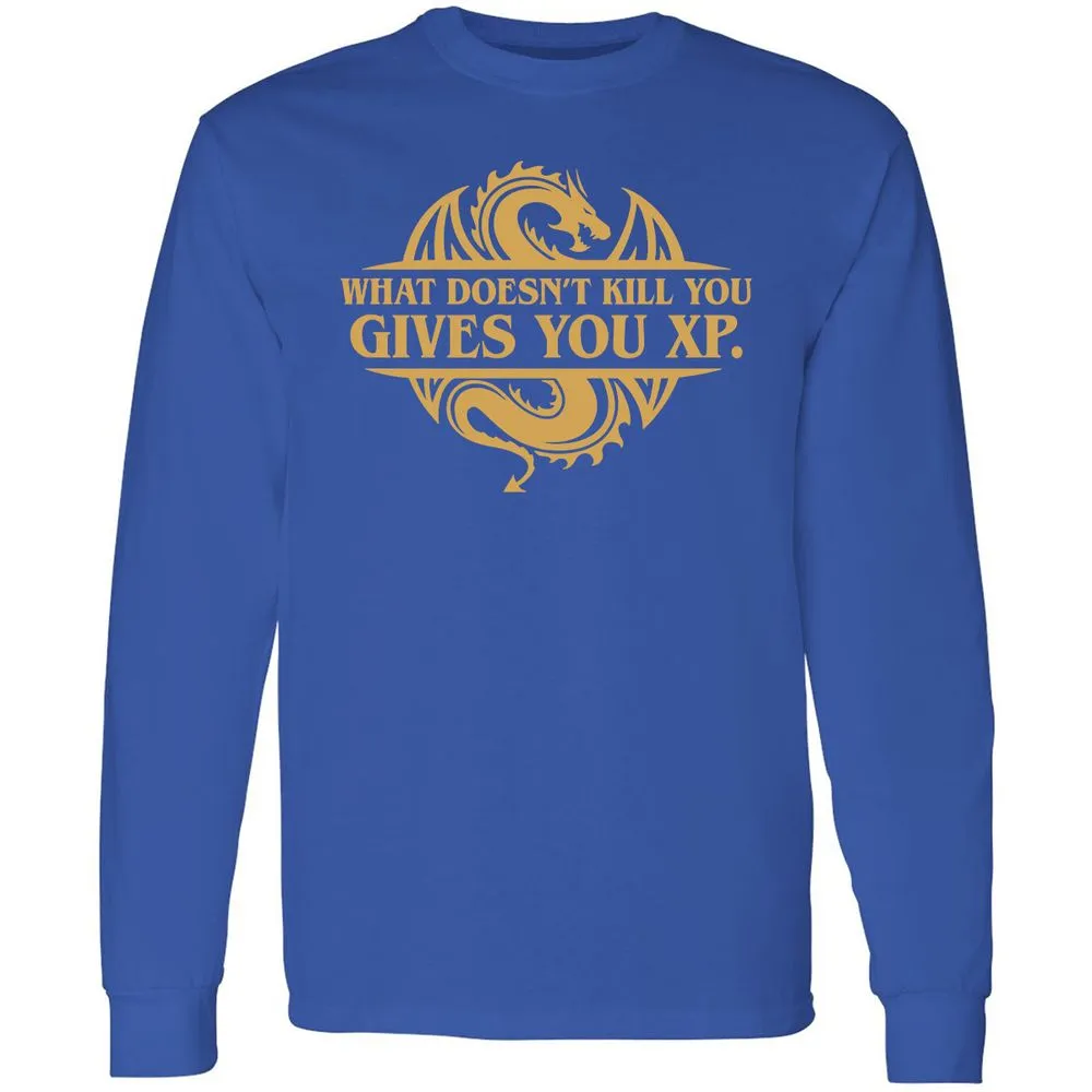 What Doesn't Kill You Gives You XP Long Sleeve T-Shirt - Royal - 8