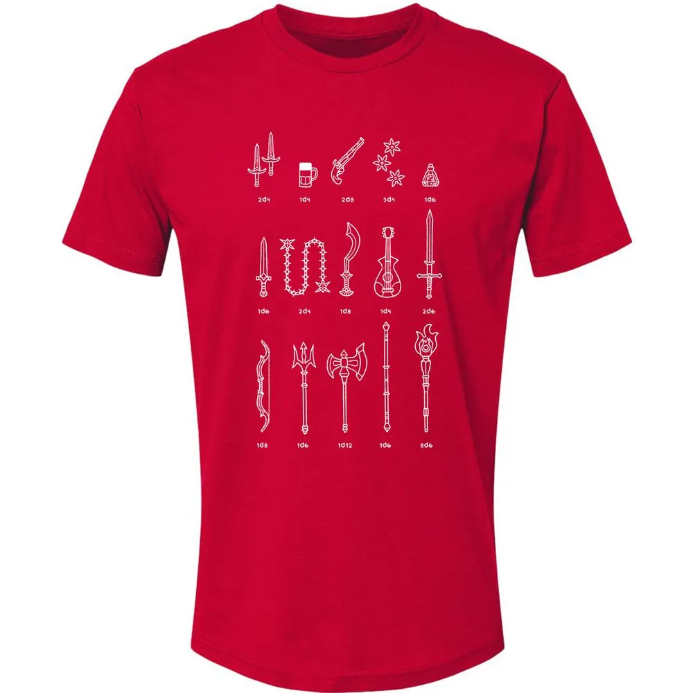 Damage Dealer RPG Premium Unisex T-Shirt - Red - 6