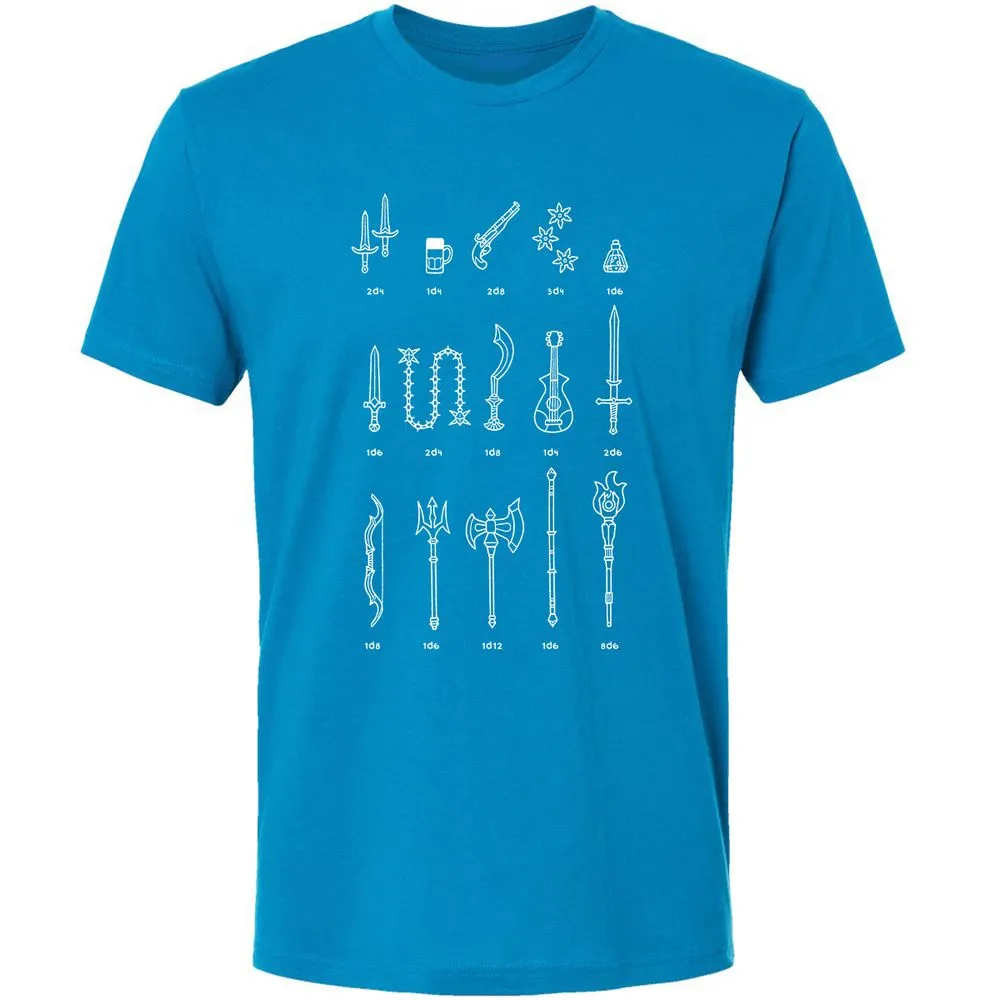 Damage Dealer RPG Premium Unisex T-Shirt - Turquoise - 16