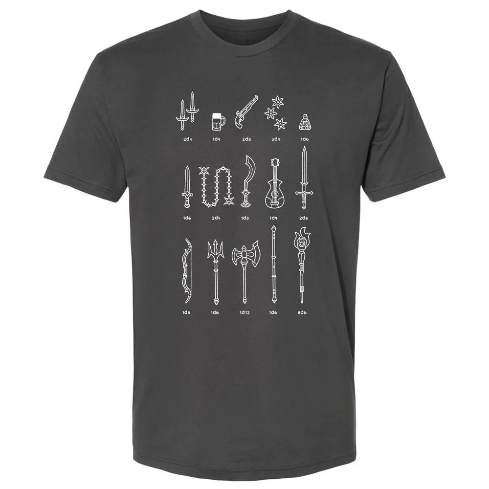 Damage Dealer RPG Premium Unisex T-Shirt - Heavy Metal - 8