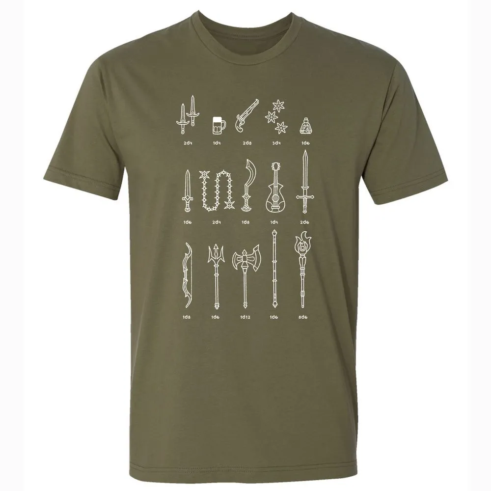 Damage Dealer RPG Premium Unisex T-Shirt - Military Green - 5
