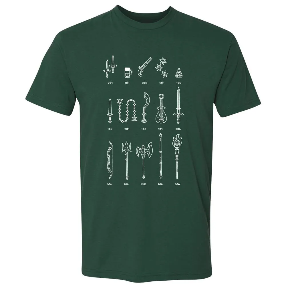 Damage Dealer RPG Premium Unisex T-Shirt - Forest Green - 13