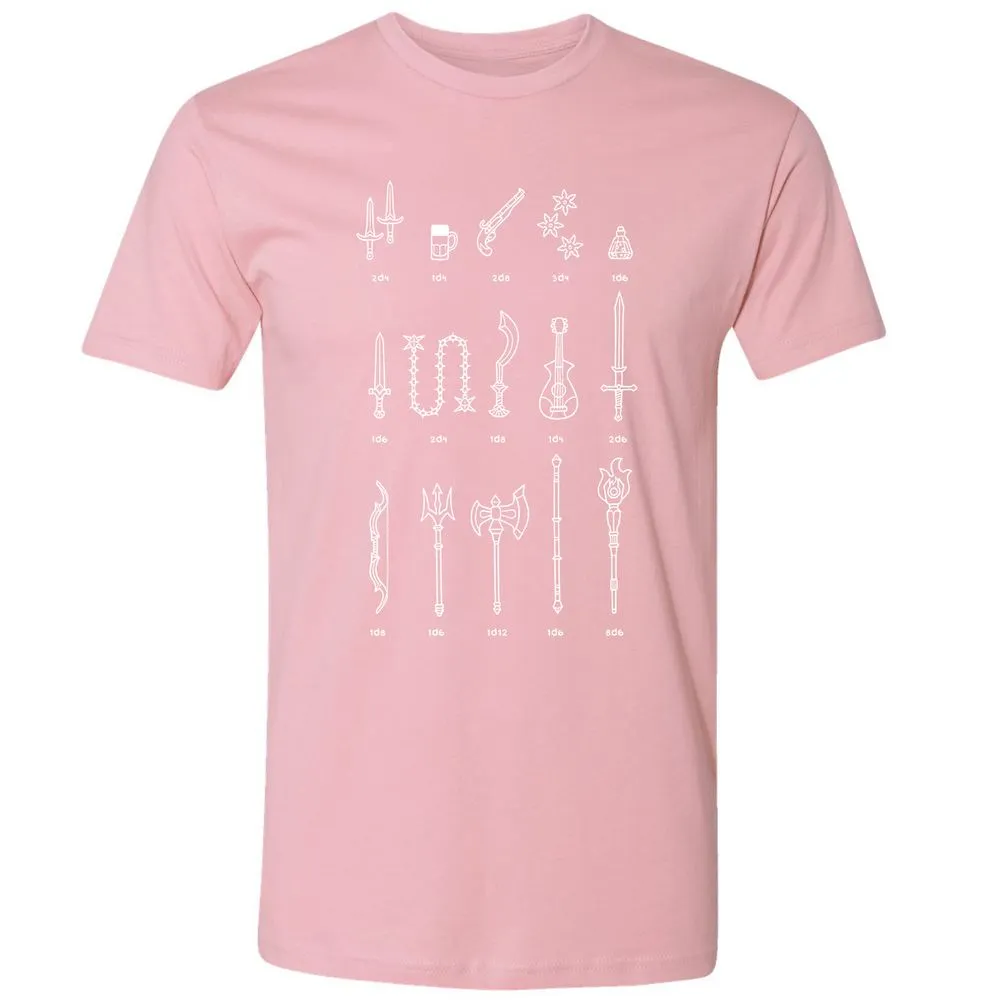 Damage Dealer RPG Premium Unisex T-Shirt - Light Pink - 3