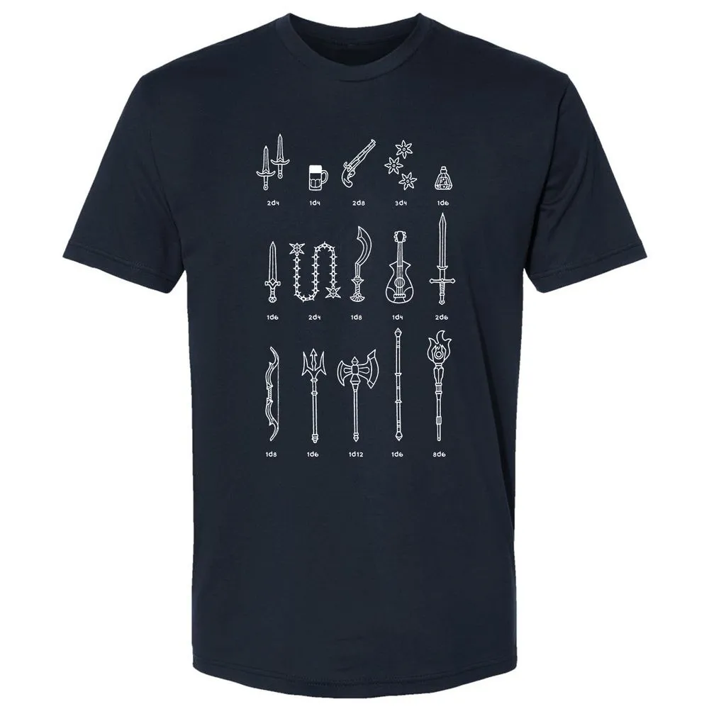 Damage Dealer RPG Premium Unisex T-Shirt - Midnight Navy - 2