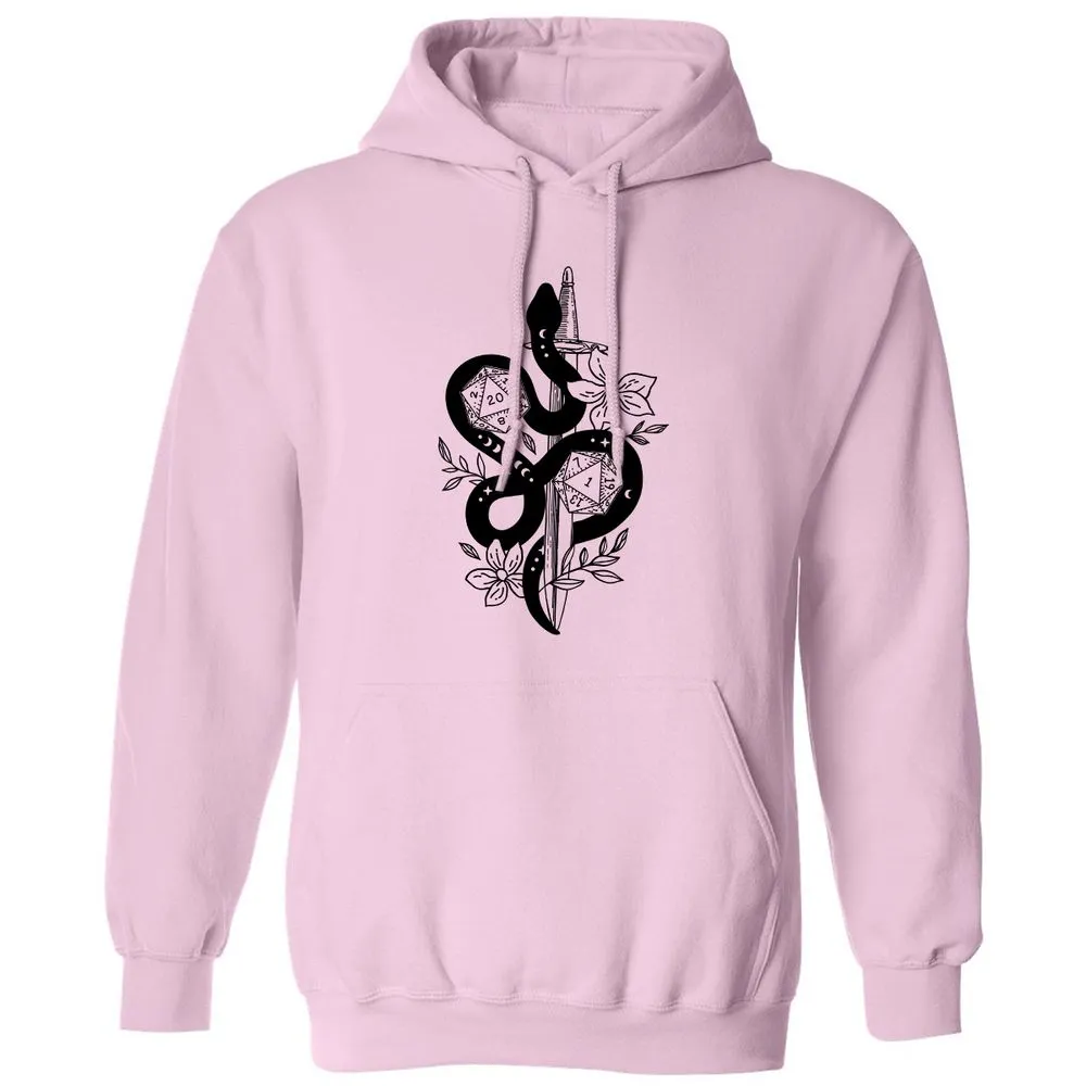 D20 Snake and Sword - Light Pink - 3