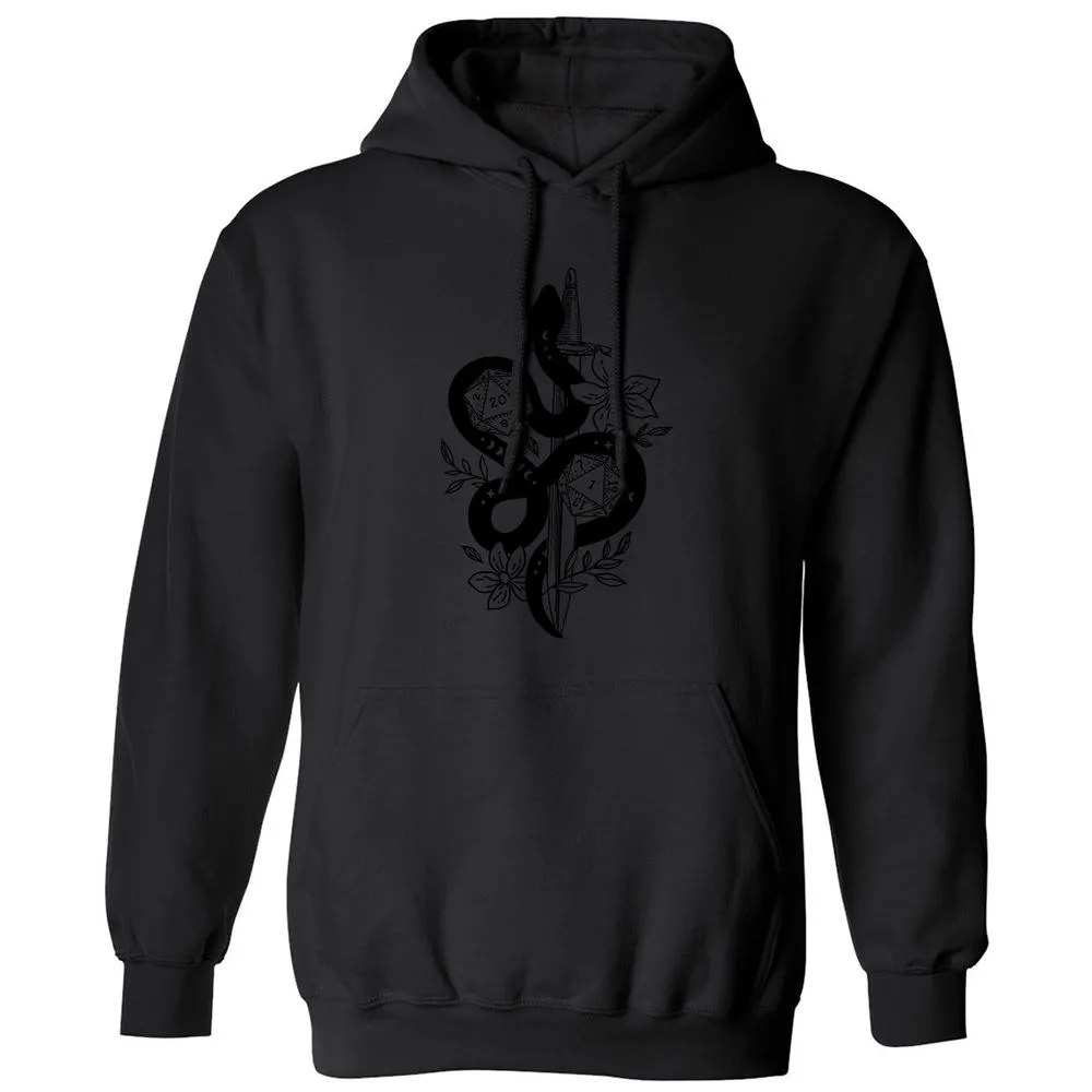 D20 Snake and Sword - Black - 11