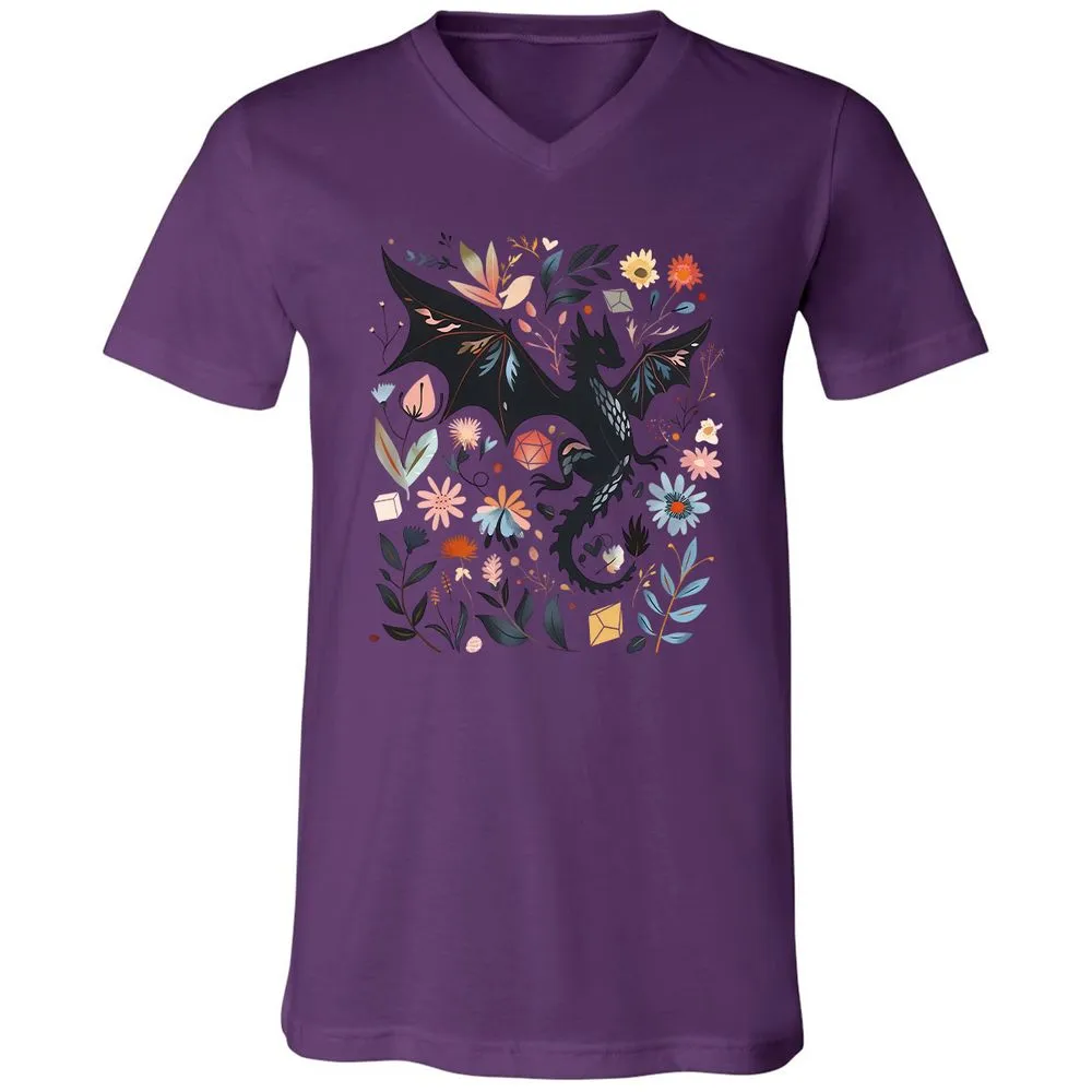 Floral DnD Dragon - Team Purple - 2