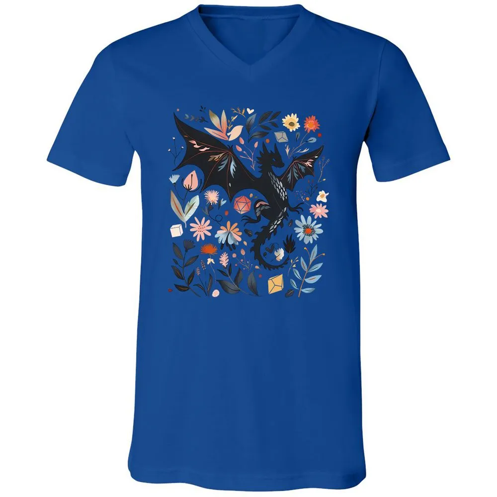 Floral DnD Dragon - True Royal - 4