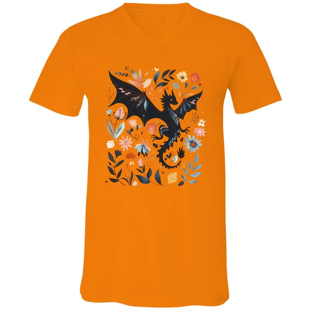 Floral DnD Dragon - Orange - 11