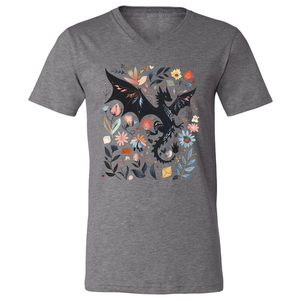 Floral DnD Dragon - Deep Heather - 13