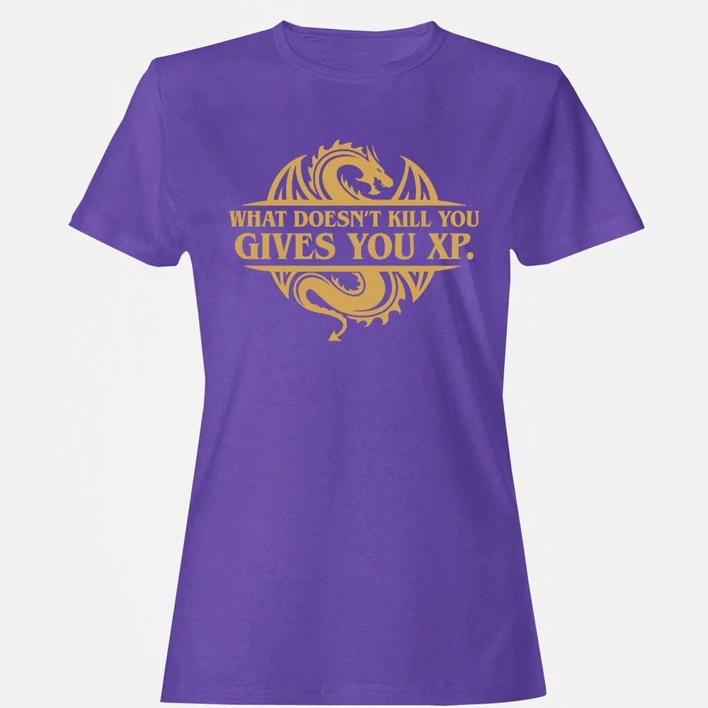 What Doesn't Kill You Gives You XP Women's T-Shirt - Purple - 12