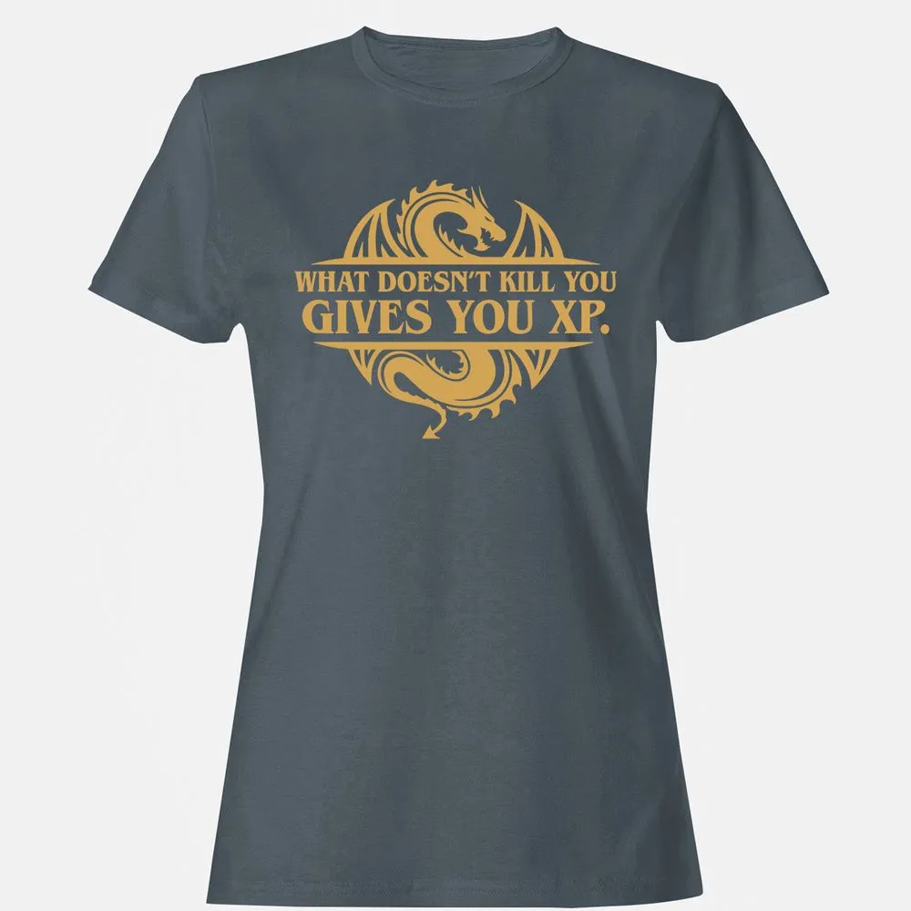 What Doesn't Kill You Gives You XP Women's T-Shirt - Charcoal - 3