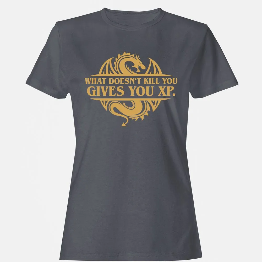 What Doesn't Kill You Gives You XP Women's T-Shirt - Dark Heather - 5