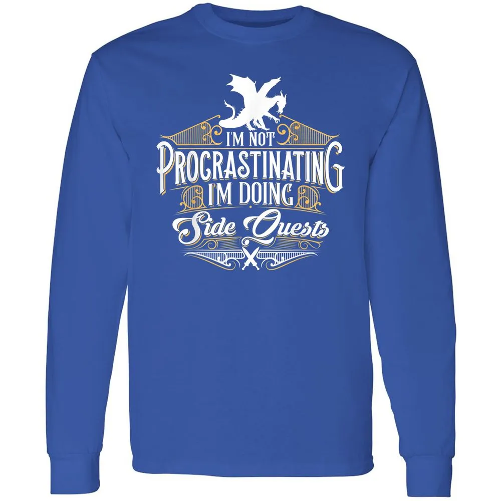 I'm Doing Side Quests Long Sleeve T-Shirt - Royal - 8