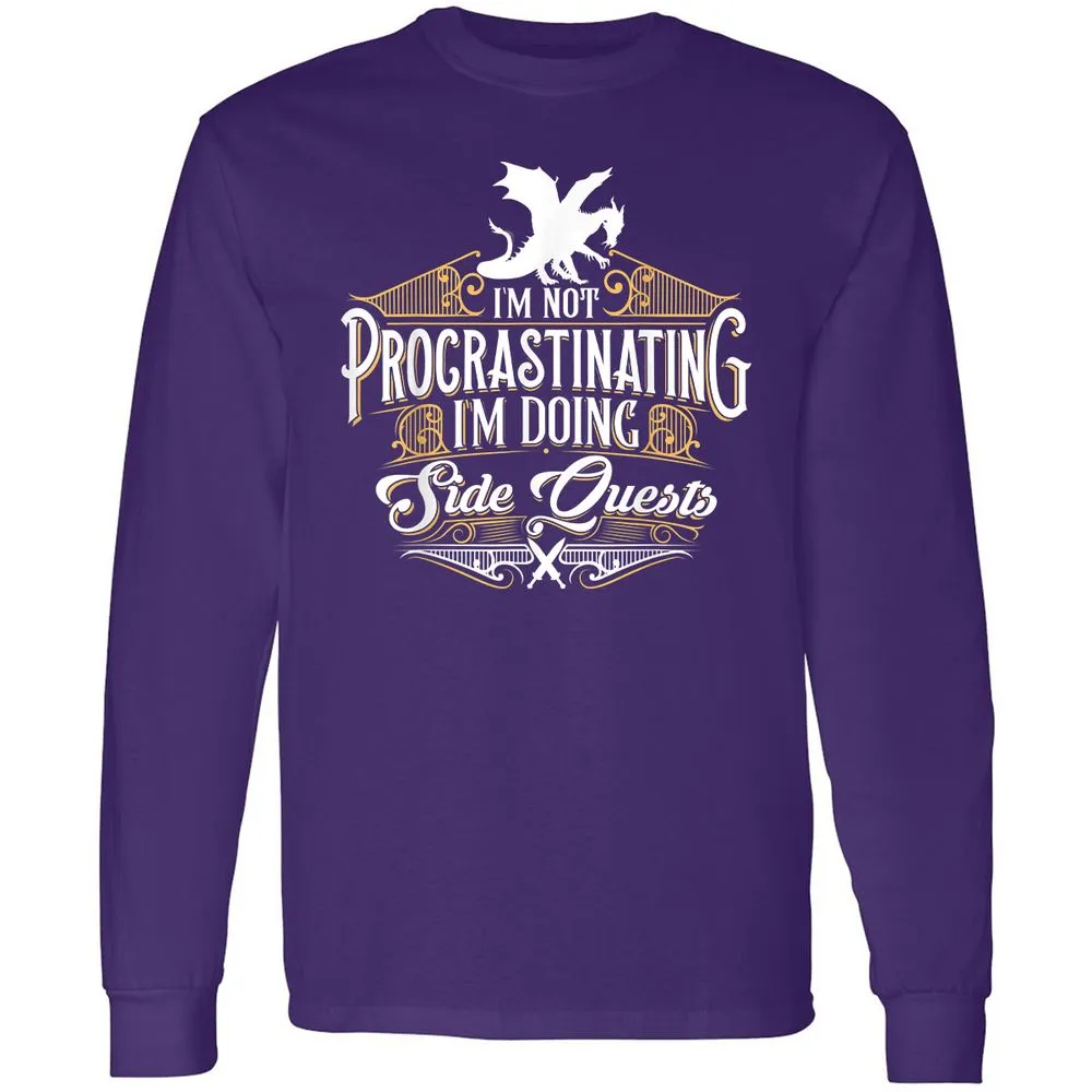 I'm Doing Side Quests Long Sleeve T-Shirt - Purple - 13