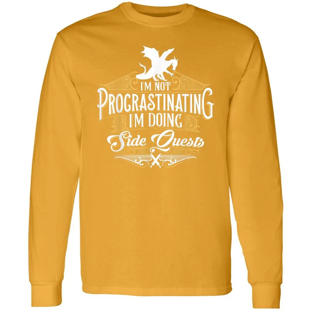 I'm Doing Side Quests Long Sleeve T-Shirt - Gold - 9