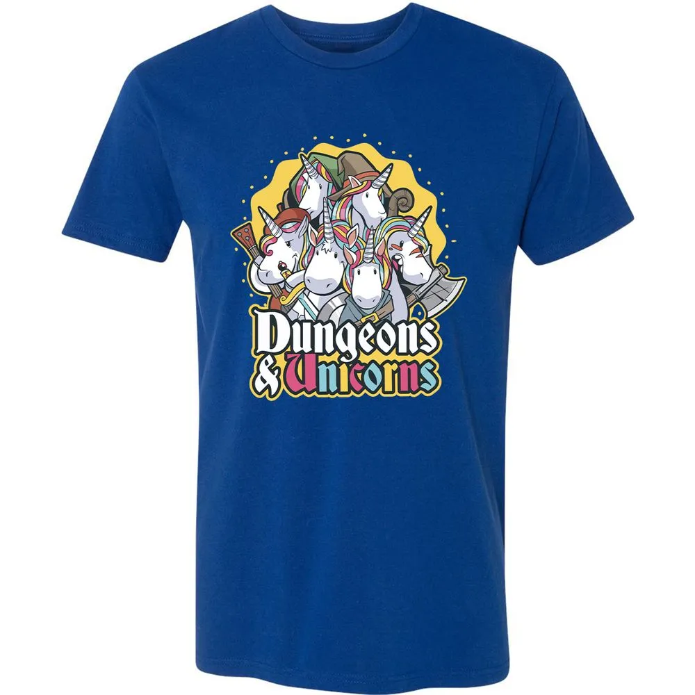 Dungeons And Unicorns Premium Unisex T-Shirt - Royal - 10