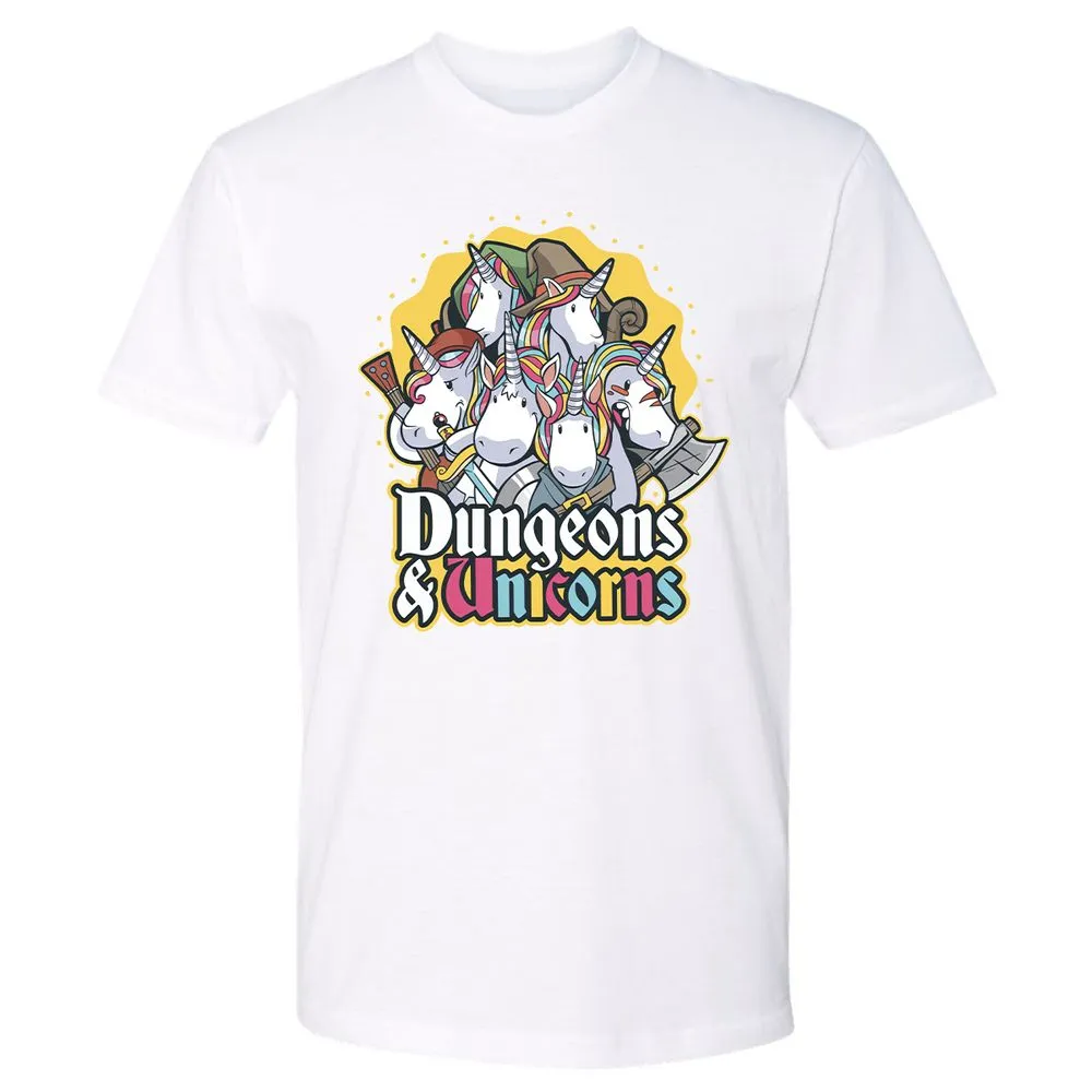 Dungeons And Unicorns Premium Unisex T-Shirt - White - 4