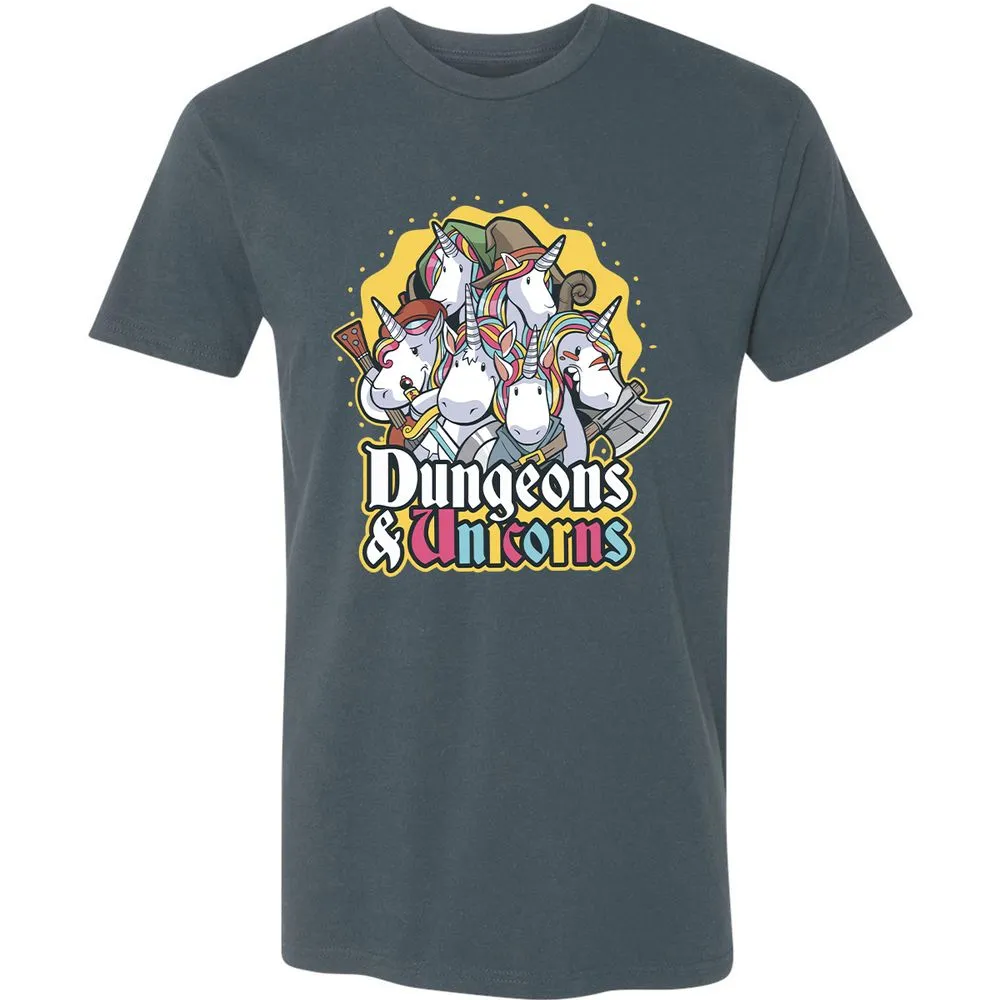 Dungeons And Unicorns Premium Unisex T-Shirt - Indigo - 15