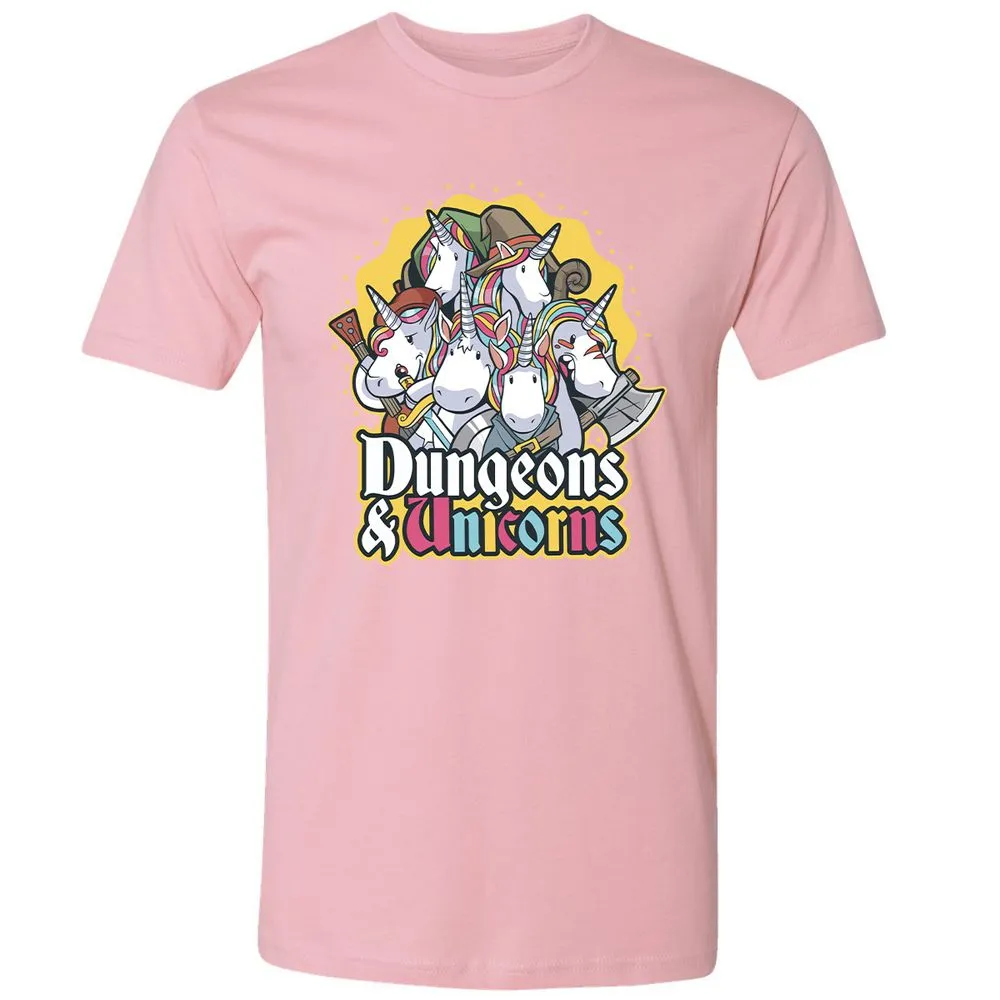 Dungeons And Unicorns Premium Unisex T-Shirt - Light Pink - 3