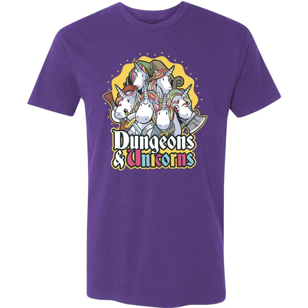 Dungeons And Unicorns Premium Unisex T-Shirt - Purple Rush - 7