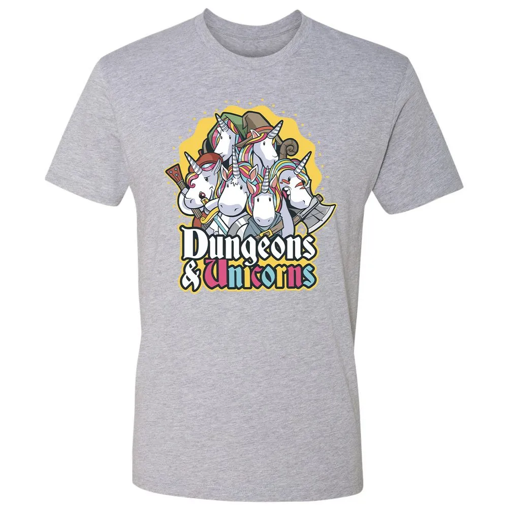 Dungeons And Unicorns Premium Unisex T-Shirt - Heather Grey - 9