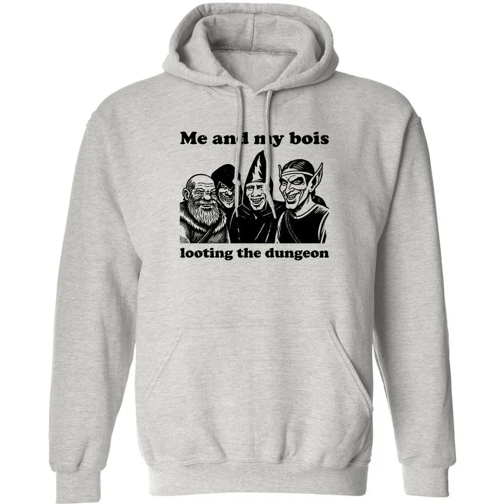 Me and my bois looting the dungeon Classic Unisex Hoodie - Ash - 2