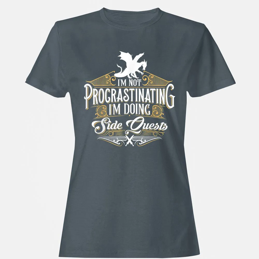 I'm Doing Side Quests Women's T-Shirt - Charcoal - 3
