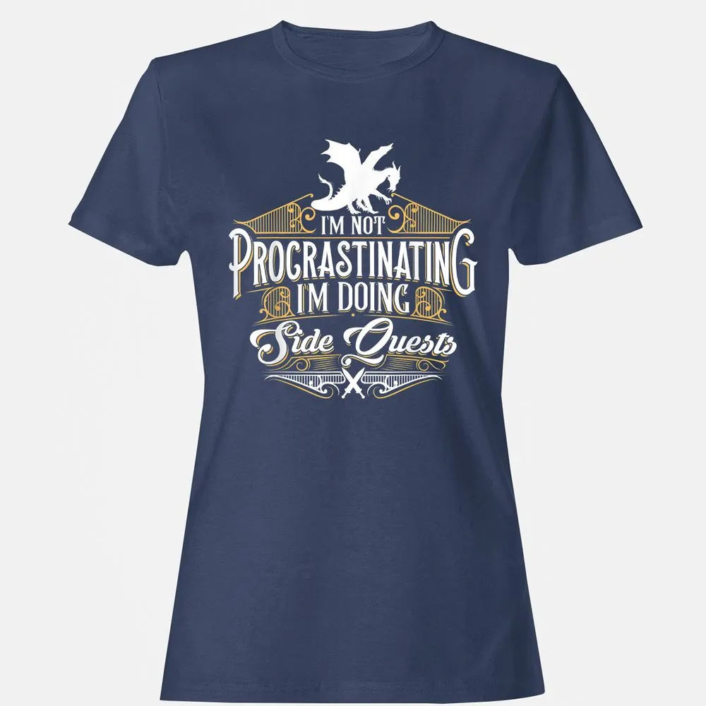 I'm Doing Side Quests Women's T-Shirt - Navy - 10