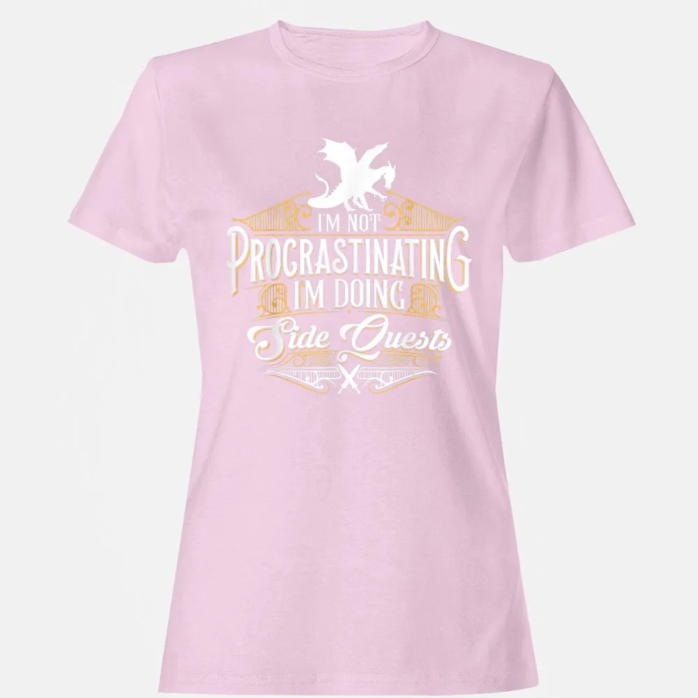 I'm Doing Side Quests Women's T-Shirt - Light Pink - 9