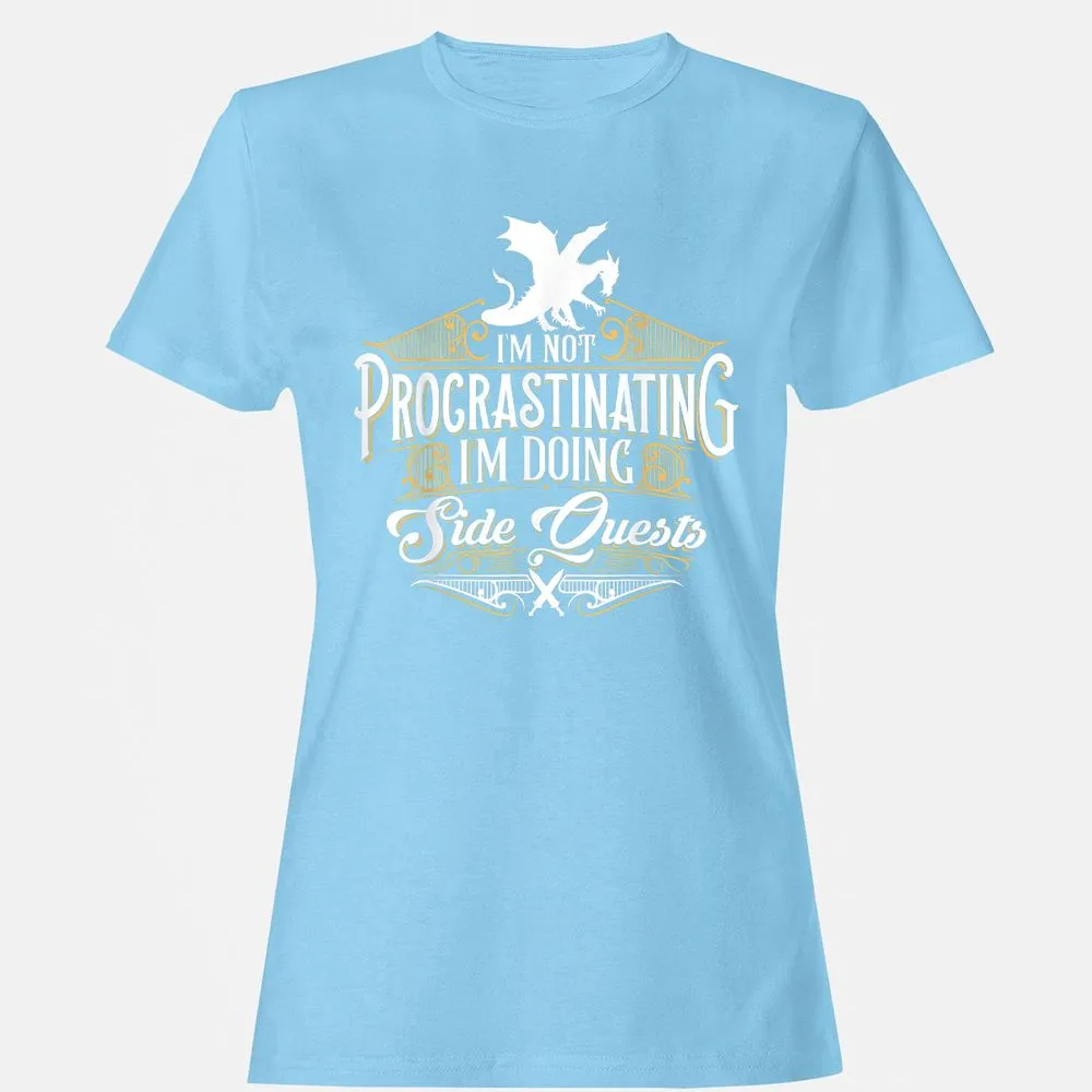 I'm Doing Side Quests Women's T-Shirt - Light Blue - 8