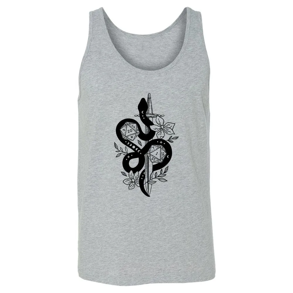 D20 Snake and Sword - Athletic Heather - 4