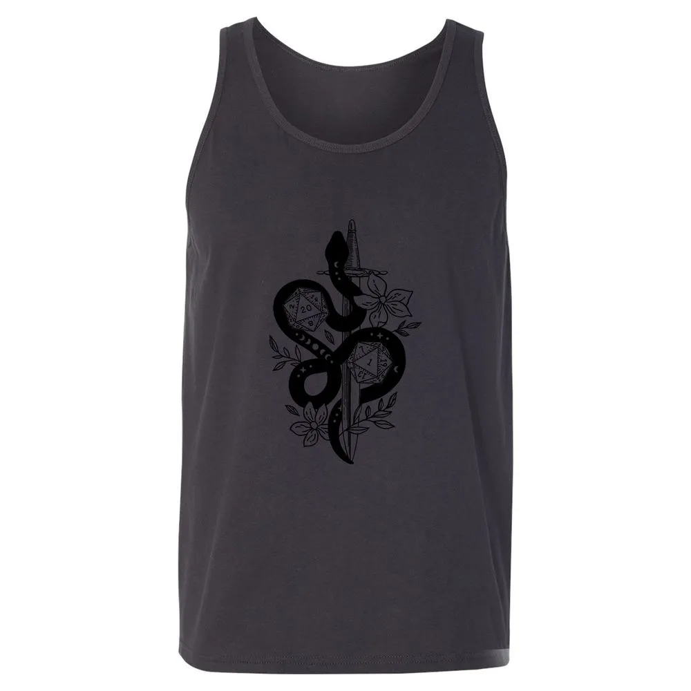 D20 Snake and Sword - Dark Grey - 7