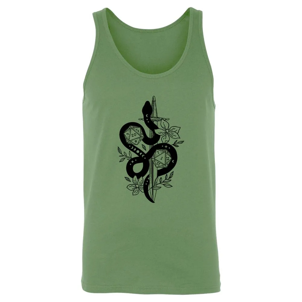 D20 Snake and Sword - Leaf - 10