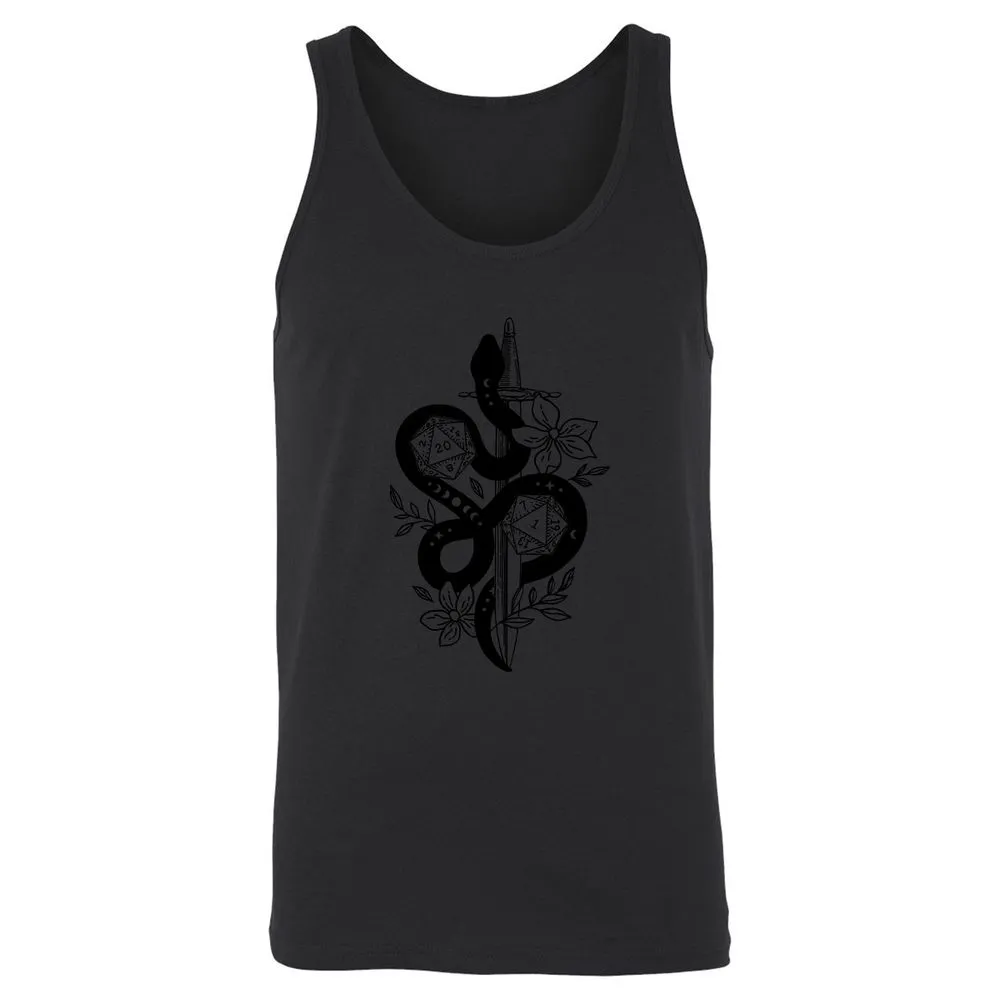 D20 Snake and Sword - Black - 14