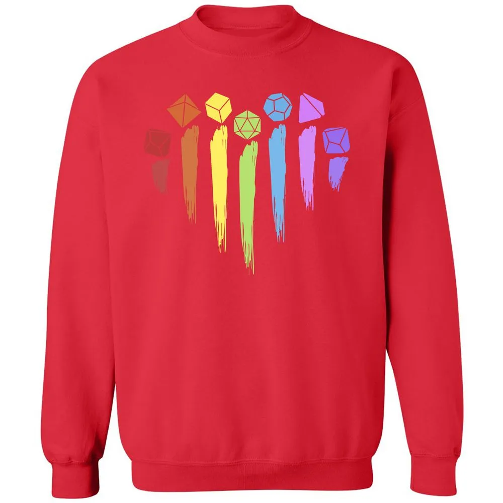Dice Rainbow Heart Shape - Red - 5