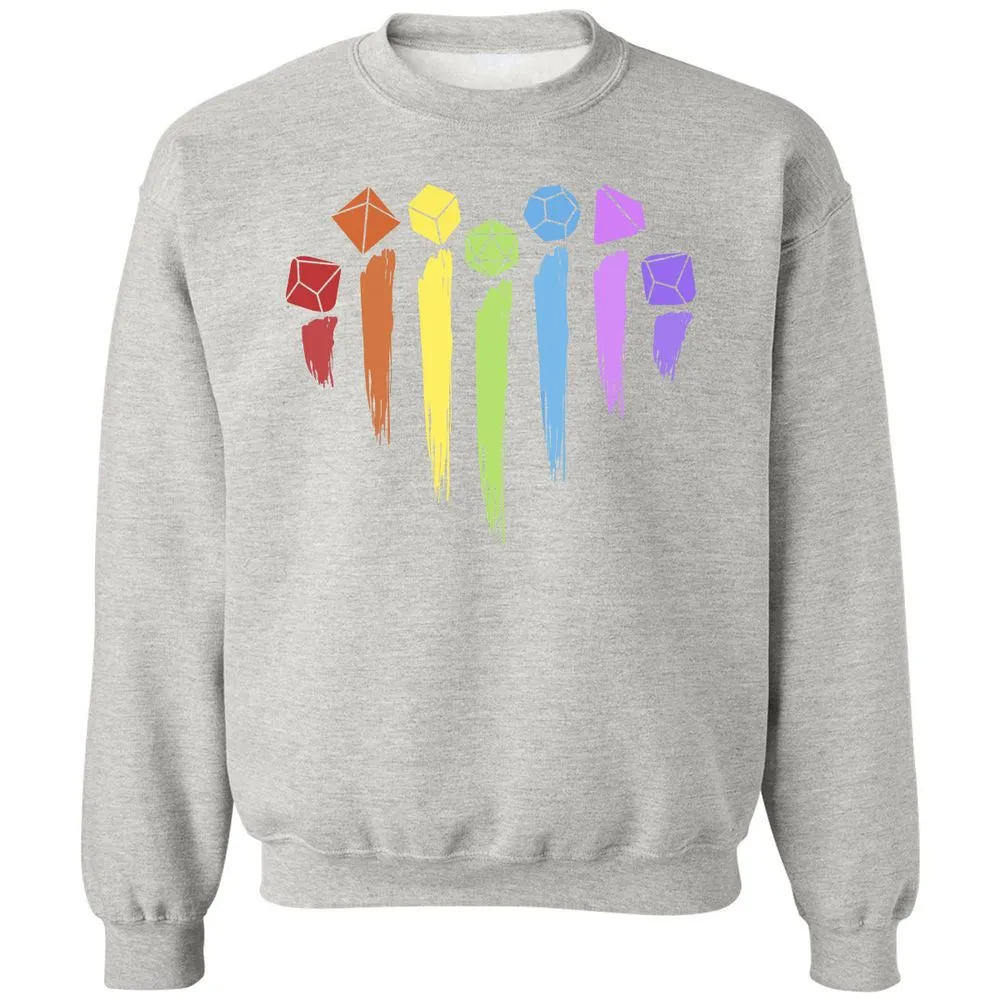 Dice Rainbow Heart Shape - Ash - 8