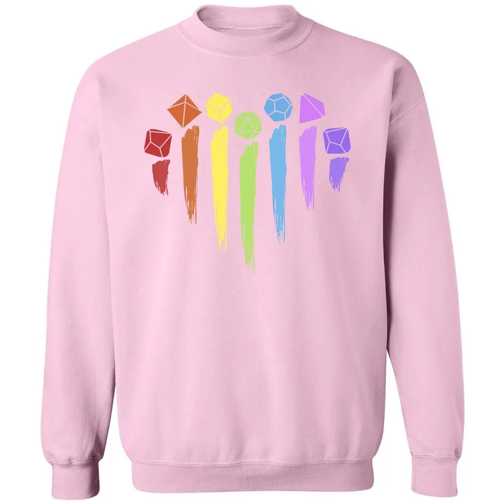 Dice Rainbow Heart Shape - Light Pink - 3