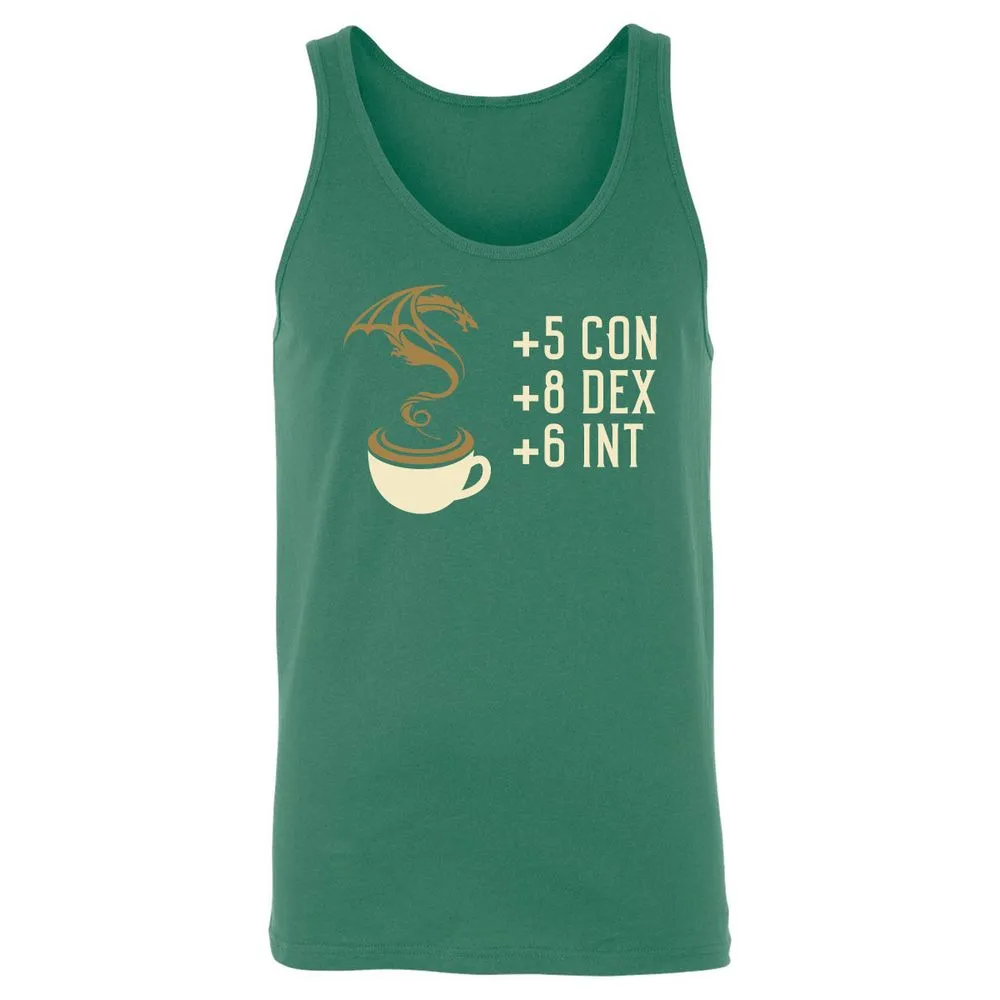 Coffee Dragon Unisex Jersey Tank - Kelly - 9