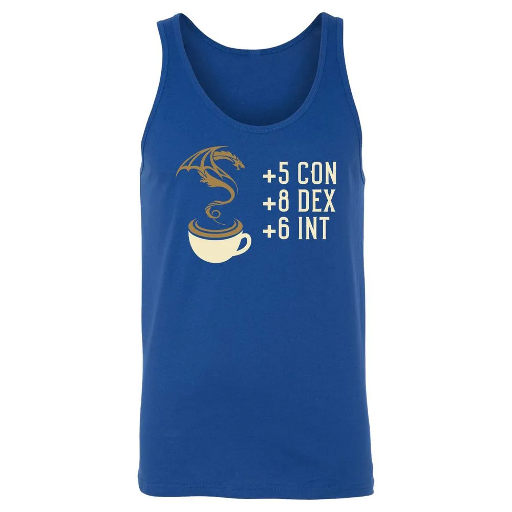 Coffee Dragon Unisex Jersey Tank - True Royal - 13
