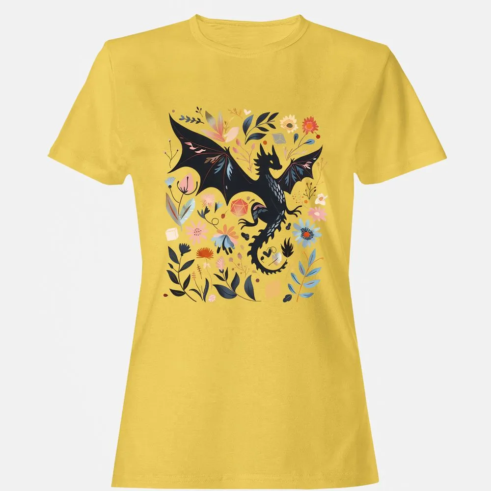 Floral DnD Dragon - Daisy - 4