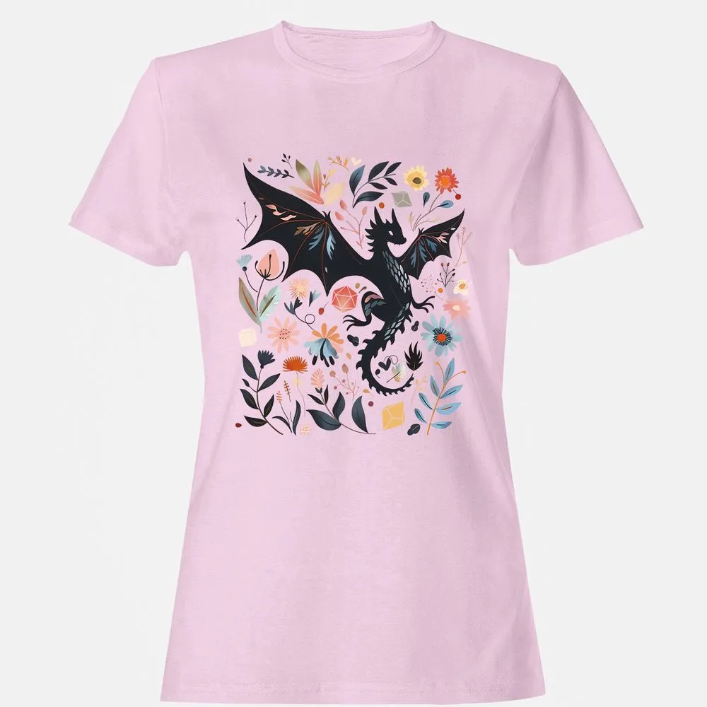 Floral DnD Dragon - Light Pink - 9
