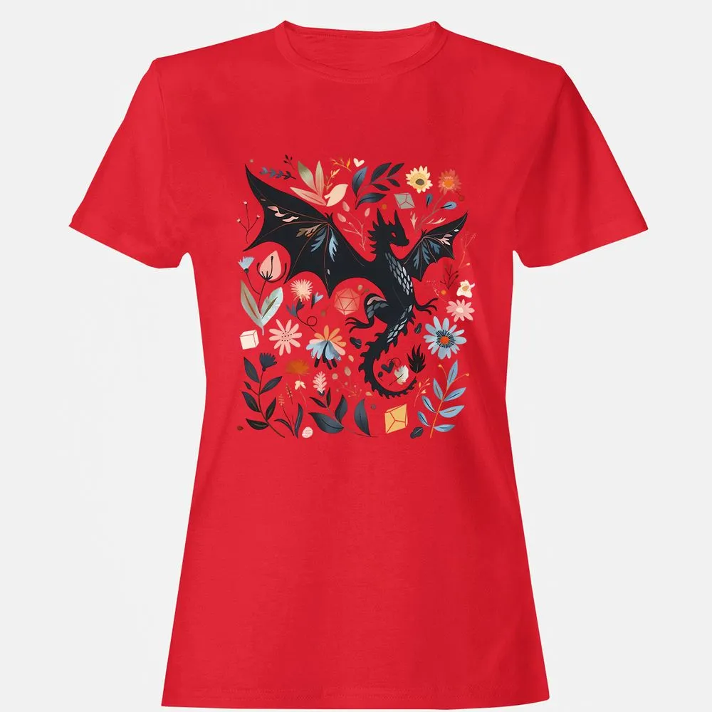 Floral DnD Dragon - Red - 13