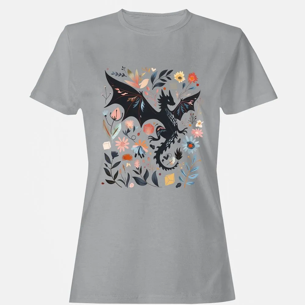 Floral DnD Dragon - Sport Grey - 15