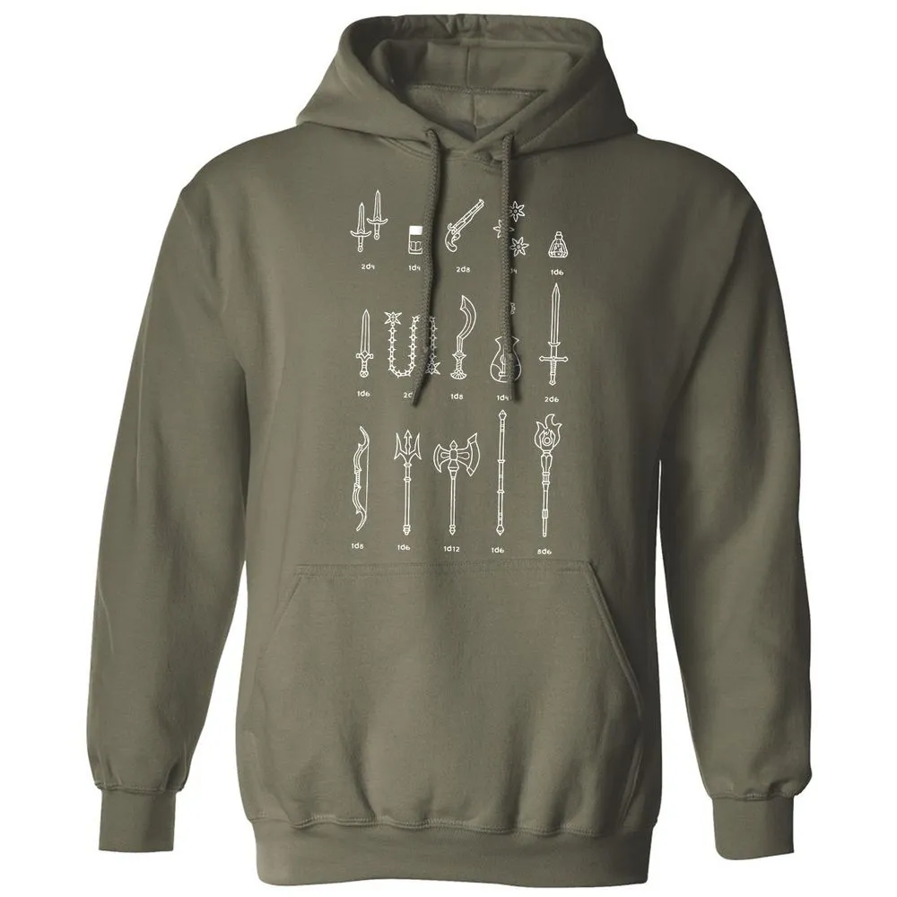 Damage Dealer RPG Classic Unisex Hoodie - Military Green - 4