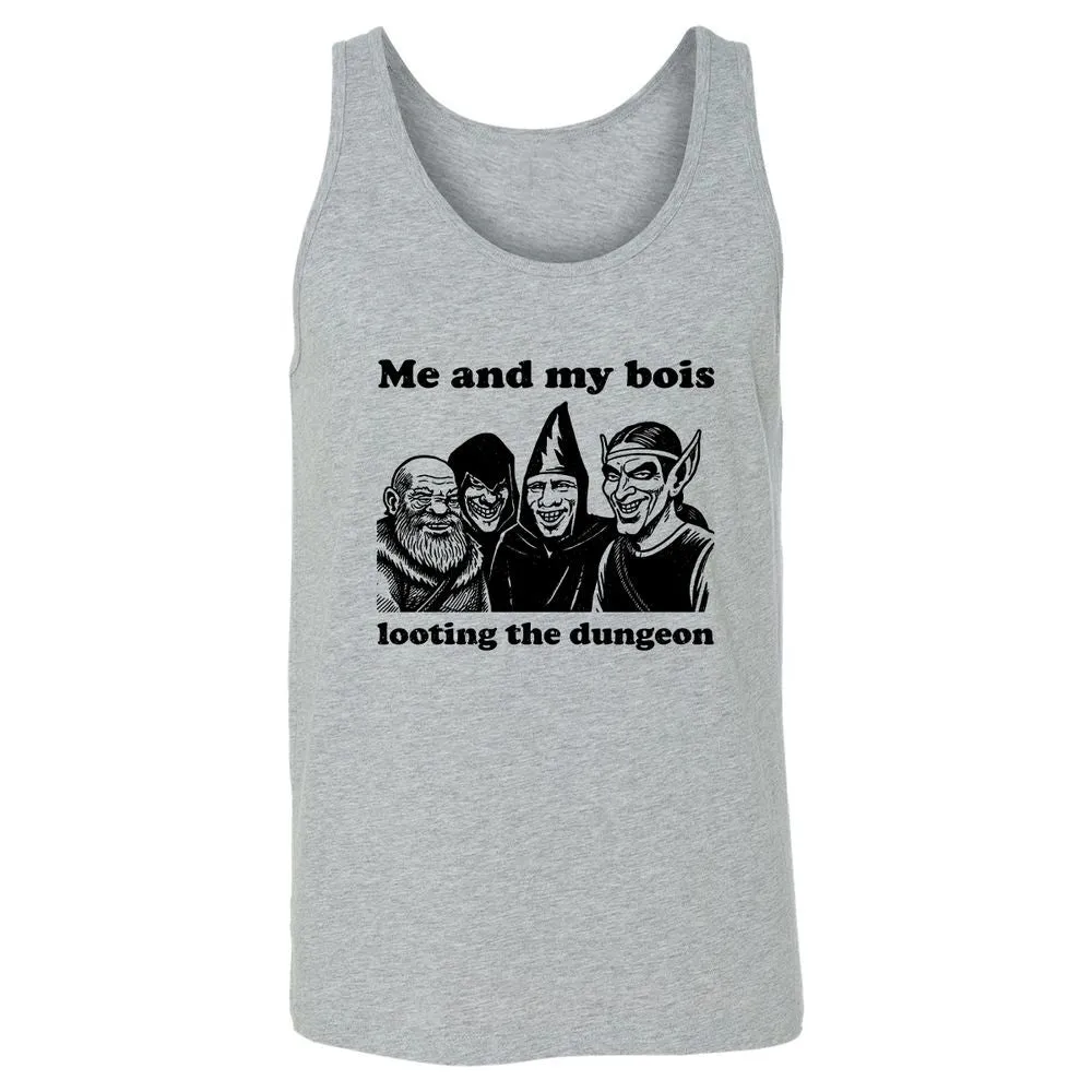 Me and my bois looting the dungeon Unisex Jersey Tank - Athletic Heather - 4